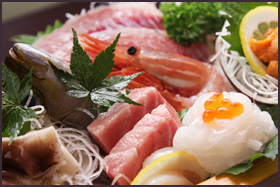 新鮮な魚貝